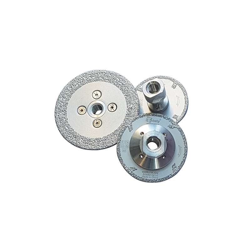 Twisty Small Sized Silver Vacuum Brazed Blade