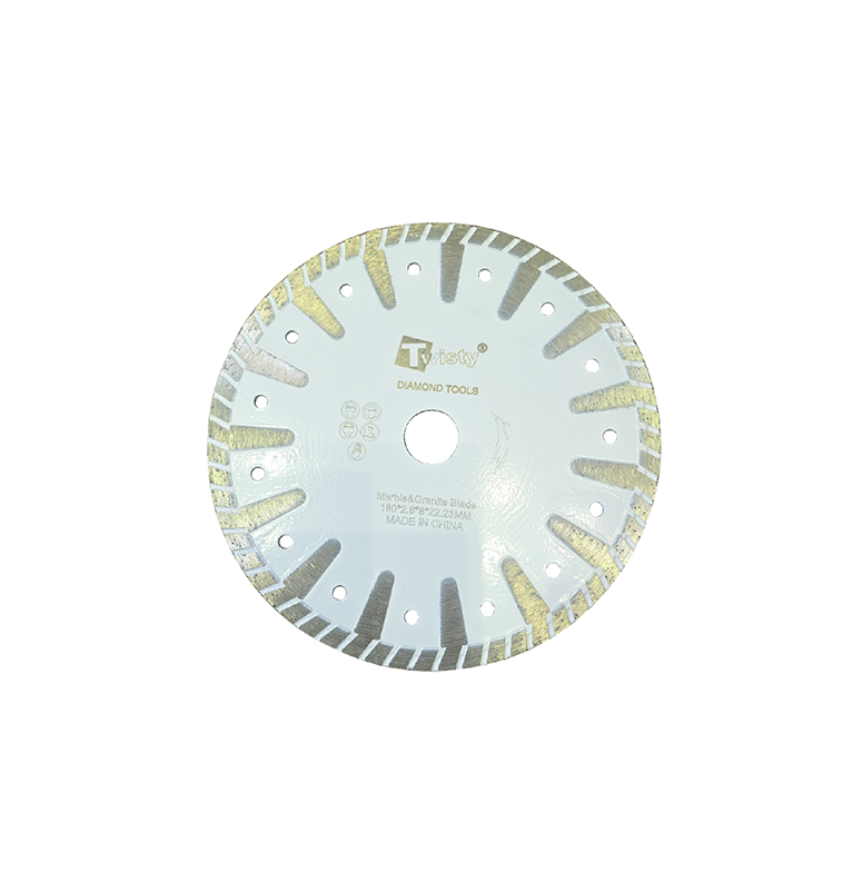 Twisty White T-Segmented Blade