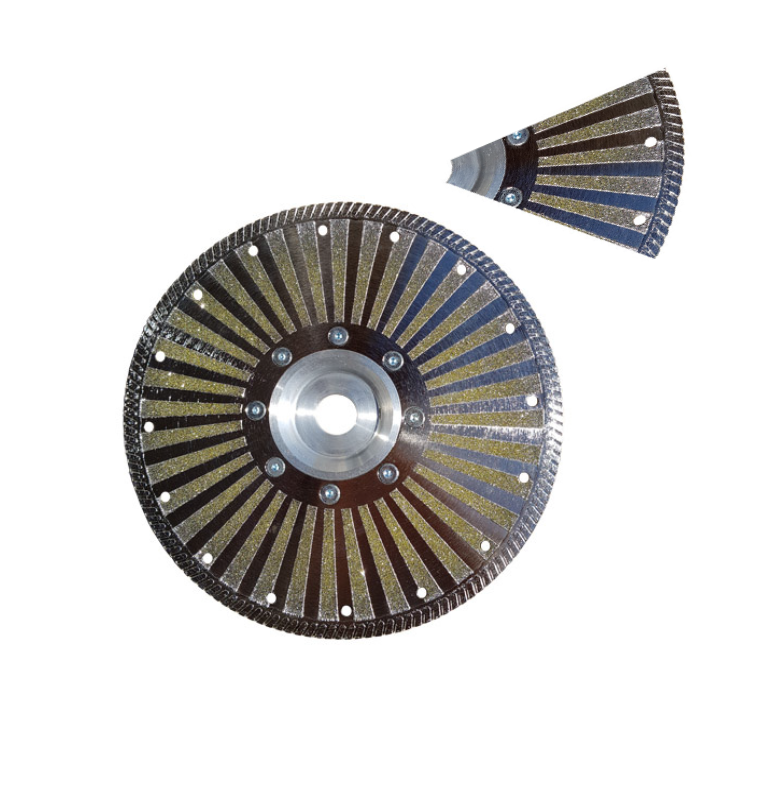 Twisty Electroplated Segmented Edge One Face Blade
