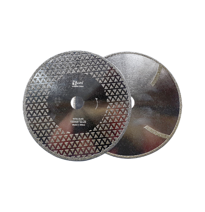 Twisty Electroplated Triangular Diamond Blade One Faced