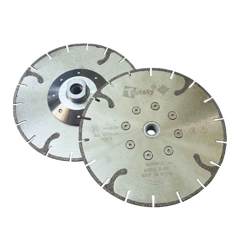 Twisty Electroplated Cut Blade + Flange